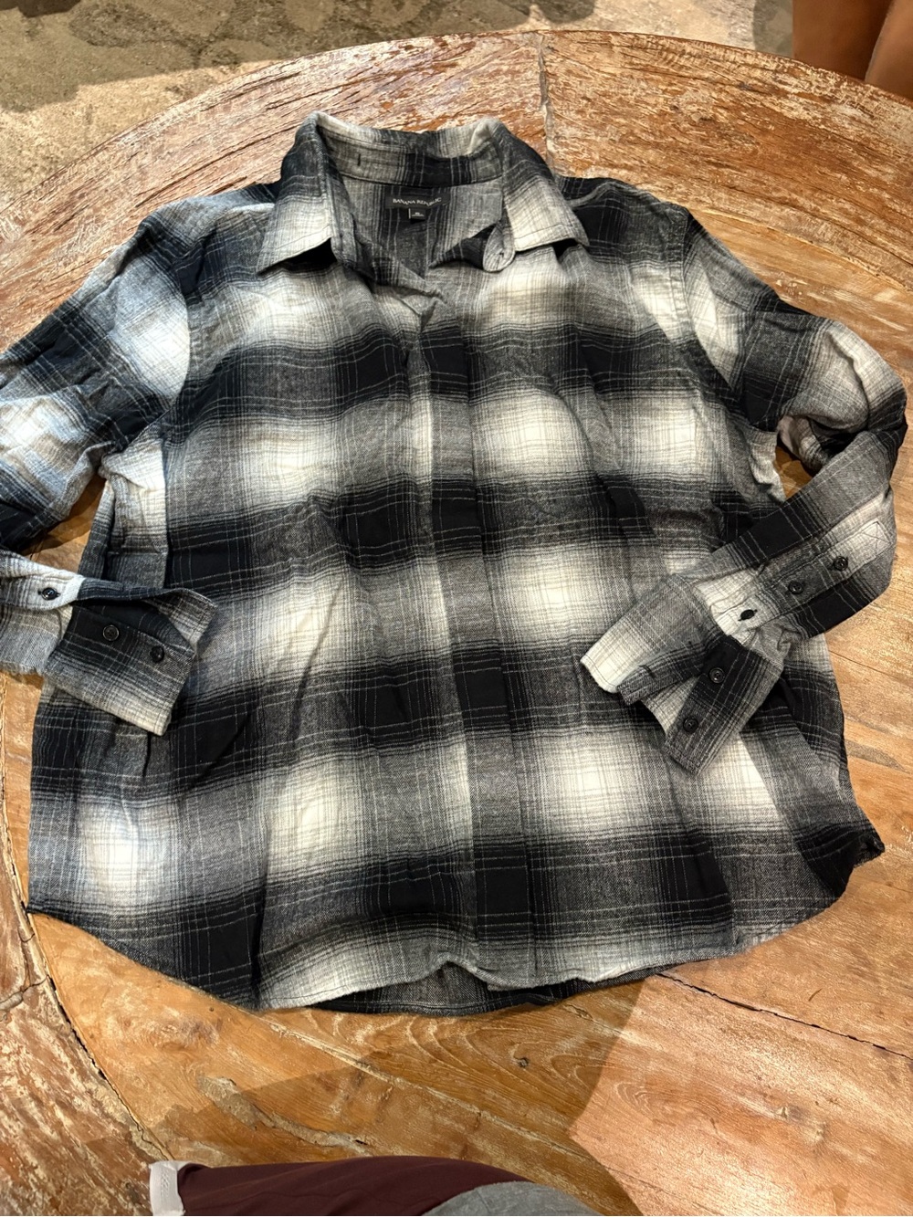 Banana Republic Cotton Flannel Plaid Shirt
